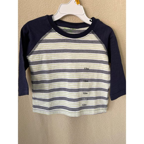 Peanut & Ollie Long Sleeve Striped & Little Rock Star Monster T-Shirts - 2-Pc Se - Picture 3 of 12